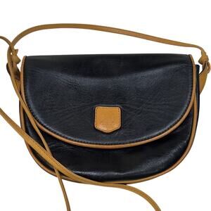 Celine Black and Tan Leather Crossbody Bag -COA incl.
